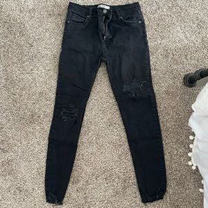Free People size 27 black jeans